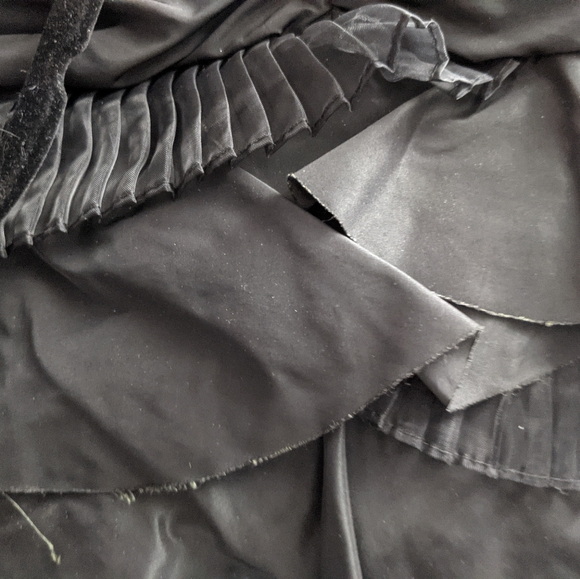 XXI Formal (Forever 21) mini dress w/ spag straps. Size: 8. Goth/Punk/Black - Picture 15 of 16